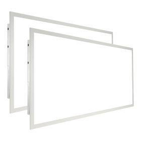 VEVOR 2 Pack 2x4FT LED Flat Panel Light, 6000LM 50W, Surface Mount LED Drop Ceiling Light Fixture with Adjustable Color Temperature 3500K/4000K/5