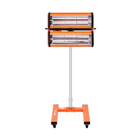 VEVOR Infrared Curing Lamp, 2200W 1-60 min Timing, Auto Heating Car Curing Light with Bracket, 5.17 sq.ft Baking Area Spray Baking Booth Heaters